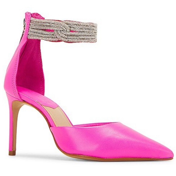 New Schutz x Anthropologie Linara 7 Black Nappa Leather Pointed Toe Pumps - Picture 12 of 12